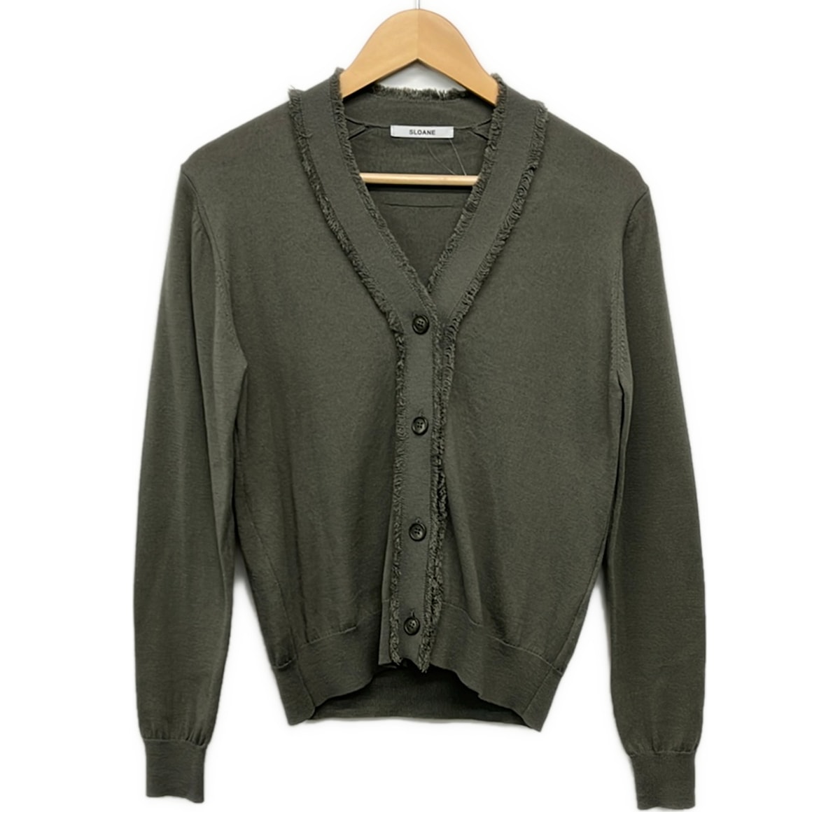 【新着】【中古】SLOANE(スローン) カーディガン 長袖 グレー