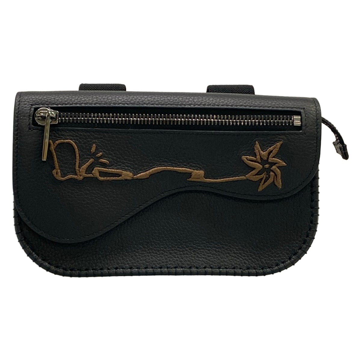 【新着】【中古】DIOR/ChristianDior(クリスチャンディオール/ディオール) 手車寄せ 車寄せ Cactus Jack/カクタスジャック/トラヴィス・スコット 黒×赤銅色 なめし革