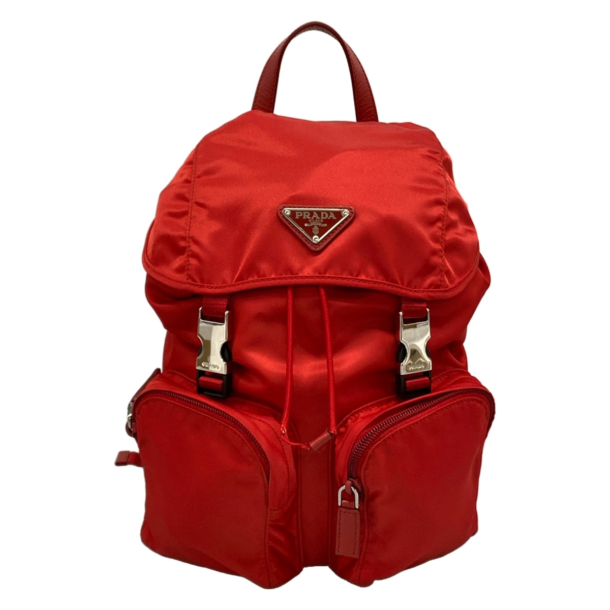 【新着】【中古】PRADA(プラダ) 背嚢 赤いこと
