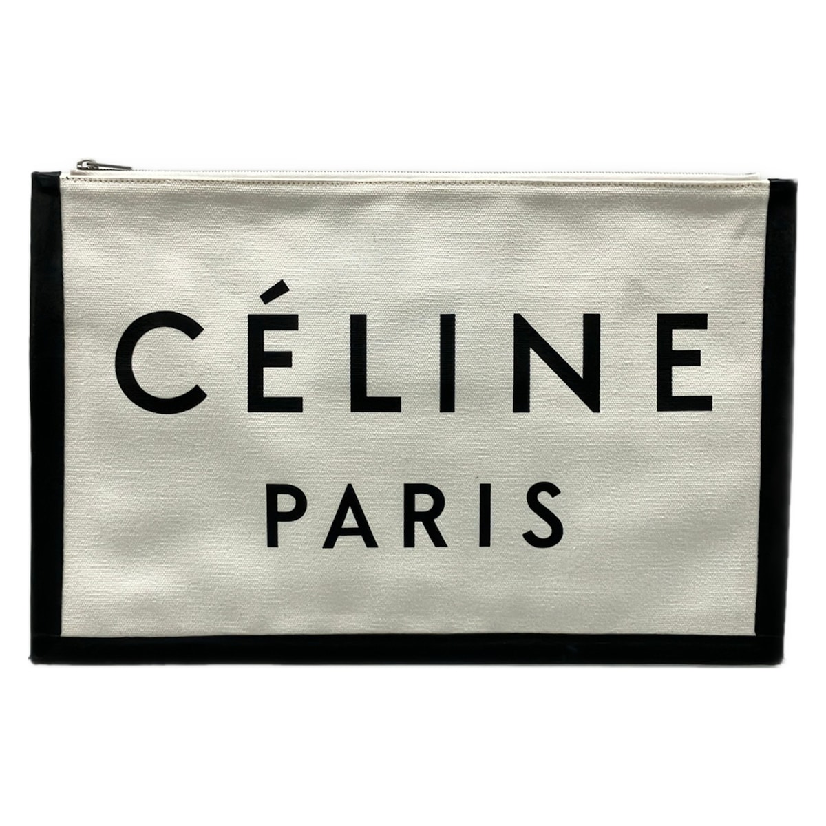 【新着】【中古】CELINE(セリーヌ) クラッチペダル御徒面子 象牙色×黒