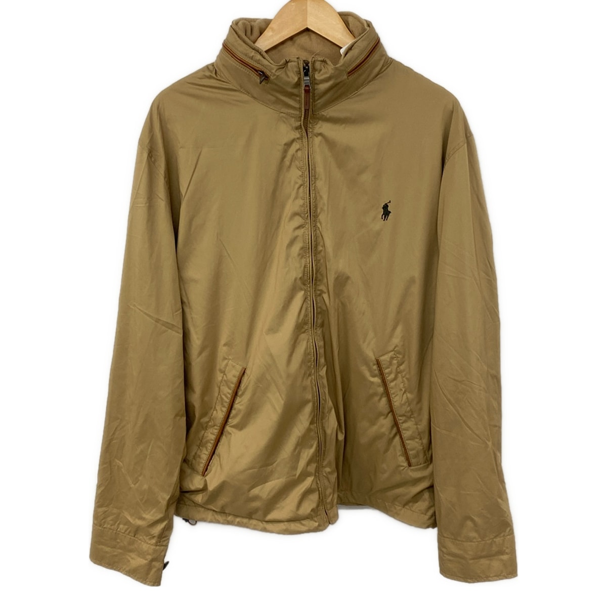 【新着】【中古】POLObyRalphLauren(ポロラルフローレン) ブルゾン ジップアップ/春・秋物 カーキ×ブラウン