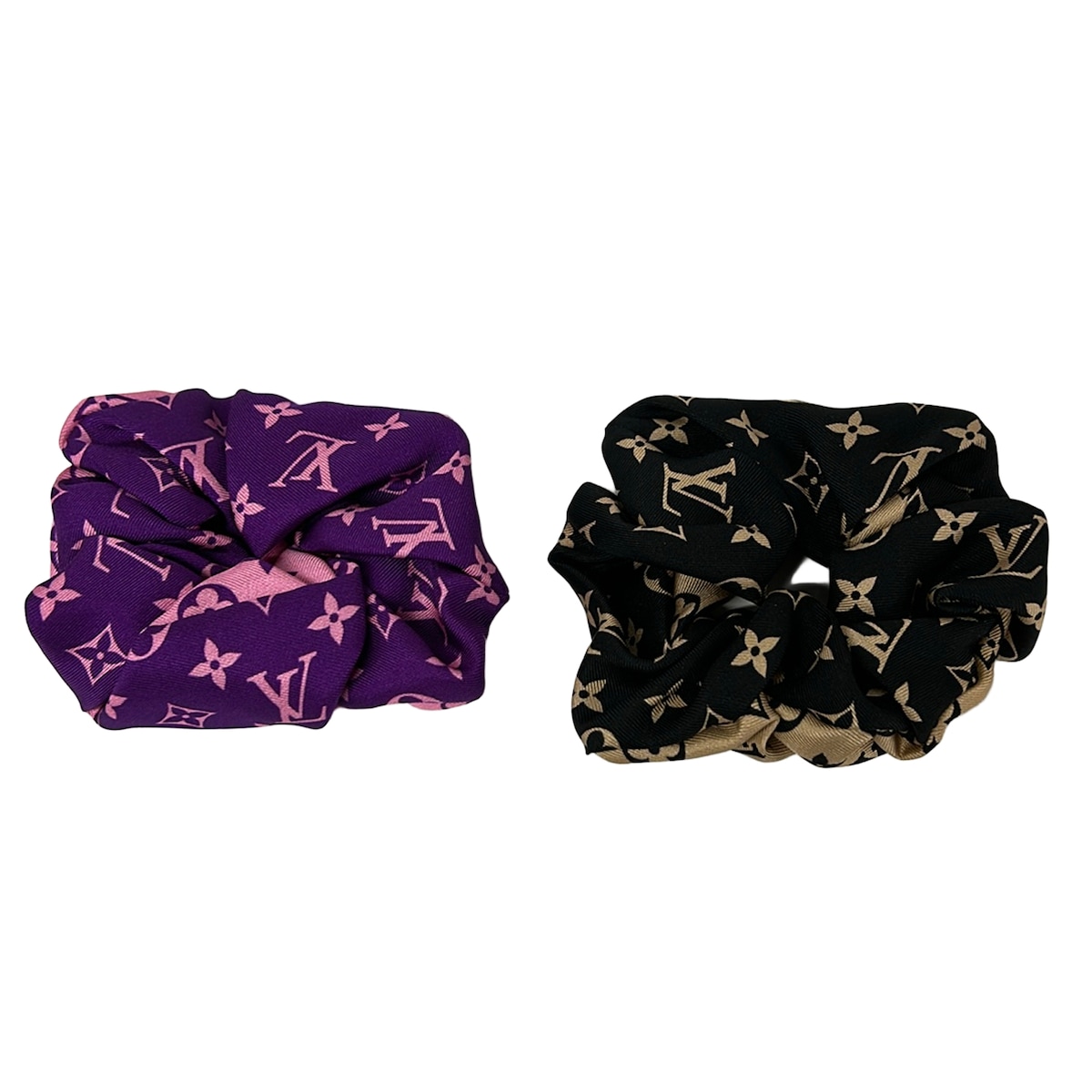 【新着】【中古】LOUIS VUITTON(ルイヴィトン) シュシュセット シュシュ 2点セット/ビーマインドフル ピンク×ベージュ シルク
