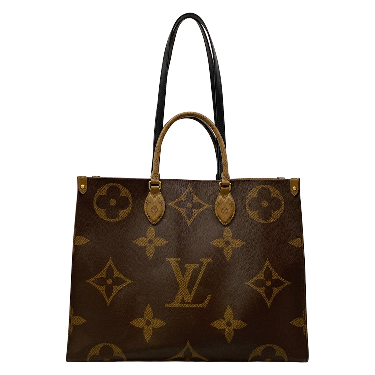 【中古】LOUIS VUITTON(ルイヴィトン) オンザゴーGM トートバッグ モノグラムリバース