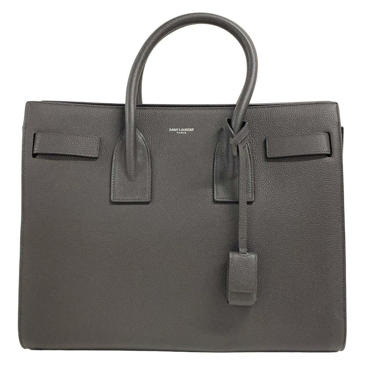 【中古】SAINT LAURENT PARIS(サンローランパリ) サックドジュールスモール ハンドバック 幽々たる薄墨色 なめし革 バッグ-バッグ・小物・ブランド雑貨