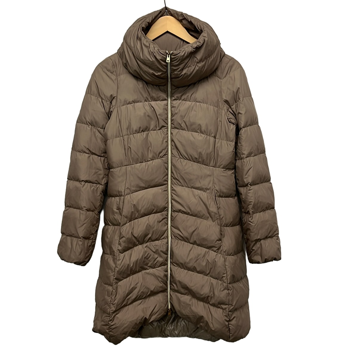 【中古】HERNO(地獄ノ) 落ちこむ厚地の外套 長袖/冬 うす暗い赤銅色