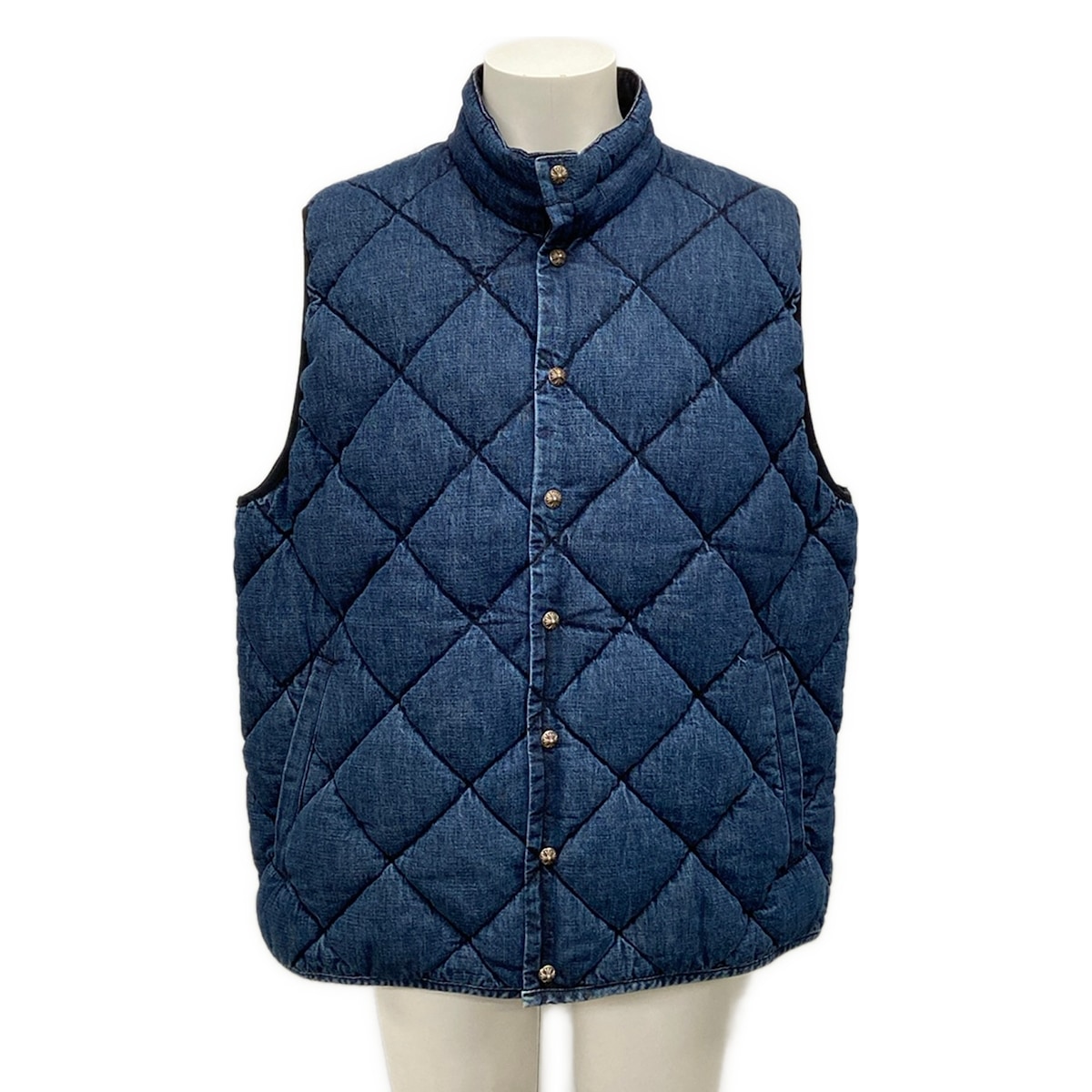 【新着】【中古】Chrome hearts(クロムハーツ) 落ち込むより良い ジーンズ/キルティング/秋/冬 青碧 綿織物、落ち込む