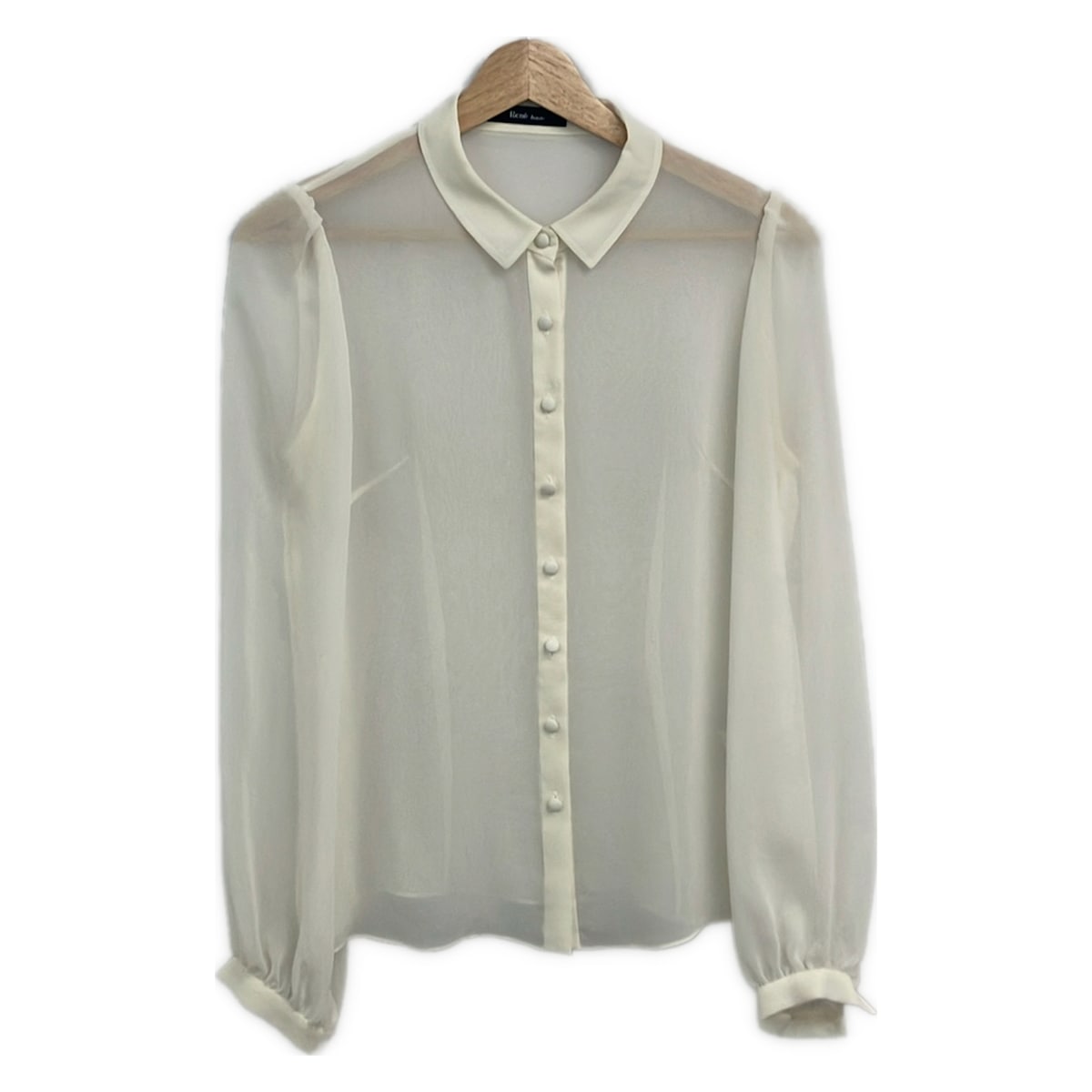 【中古】Rene(ルネ) 長袖プルオーバートップ カクテルドレスルー 象牙色