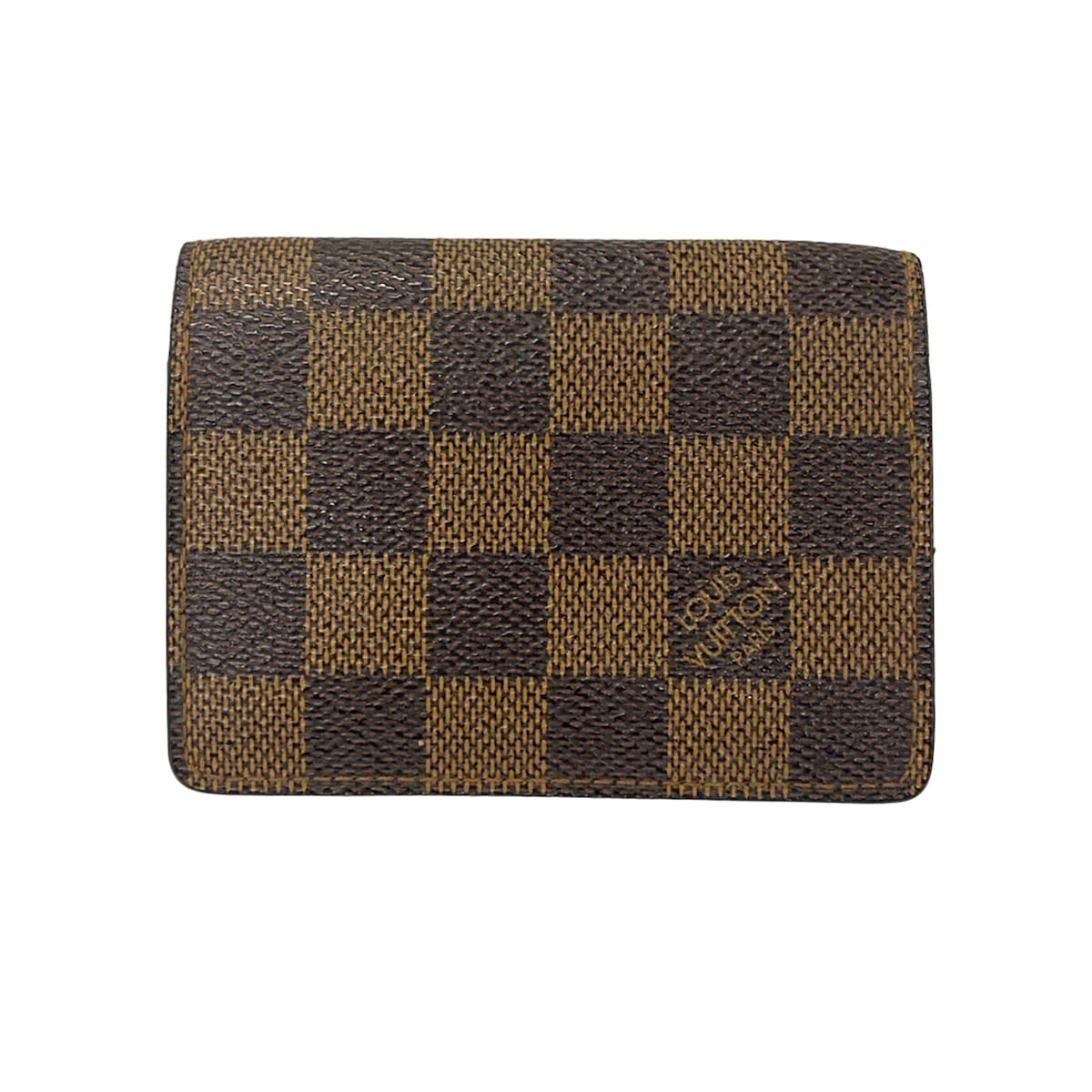 【中古】LOUIS VUITTON(ルイヴィトン) アンヴェロップ・カルト ドゥ ヴィジット 歌留多入れもの エベヌ
