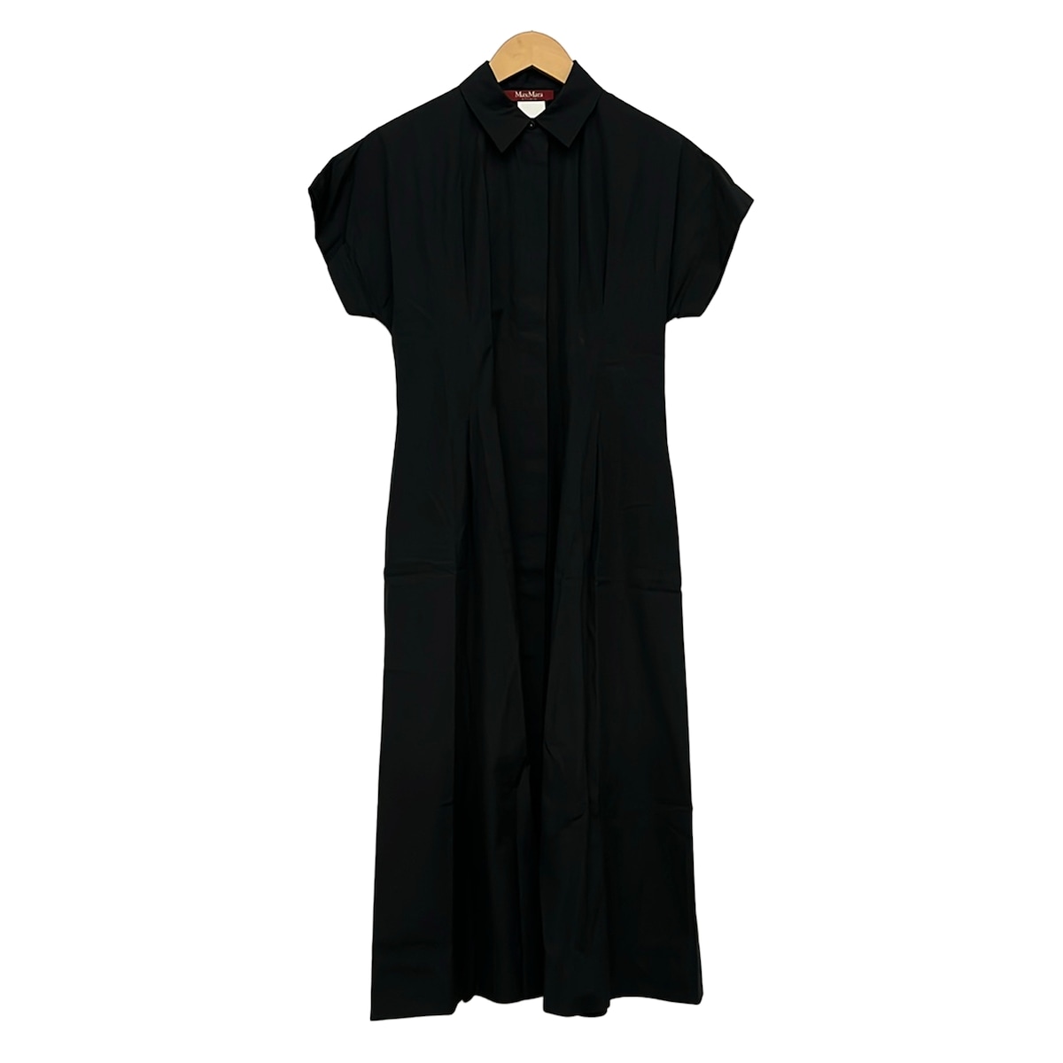 【中古】Max Mara STUDIO(マックスマーラスタジオ) 衣装 半袖/ロング/シャツワンピ 黒