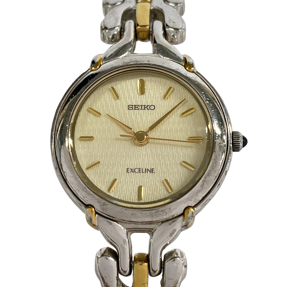 【新着】【中古】SEIKO(セイコー) EXCELINE(エクセリーヌ) 腕時計 アイボリー