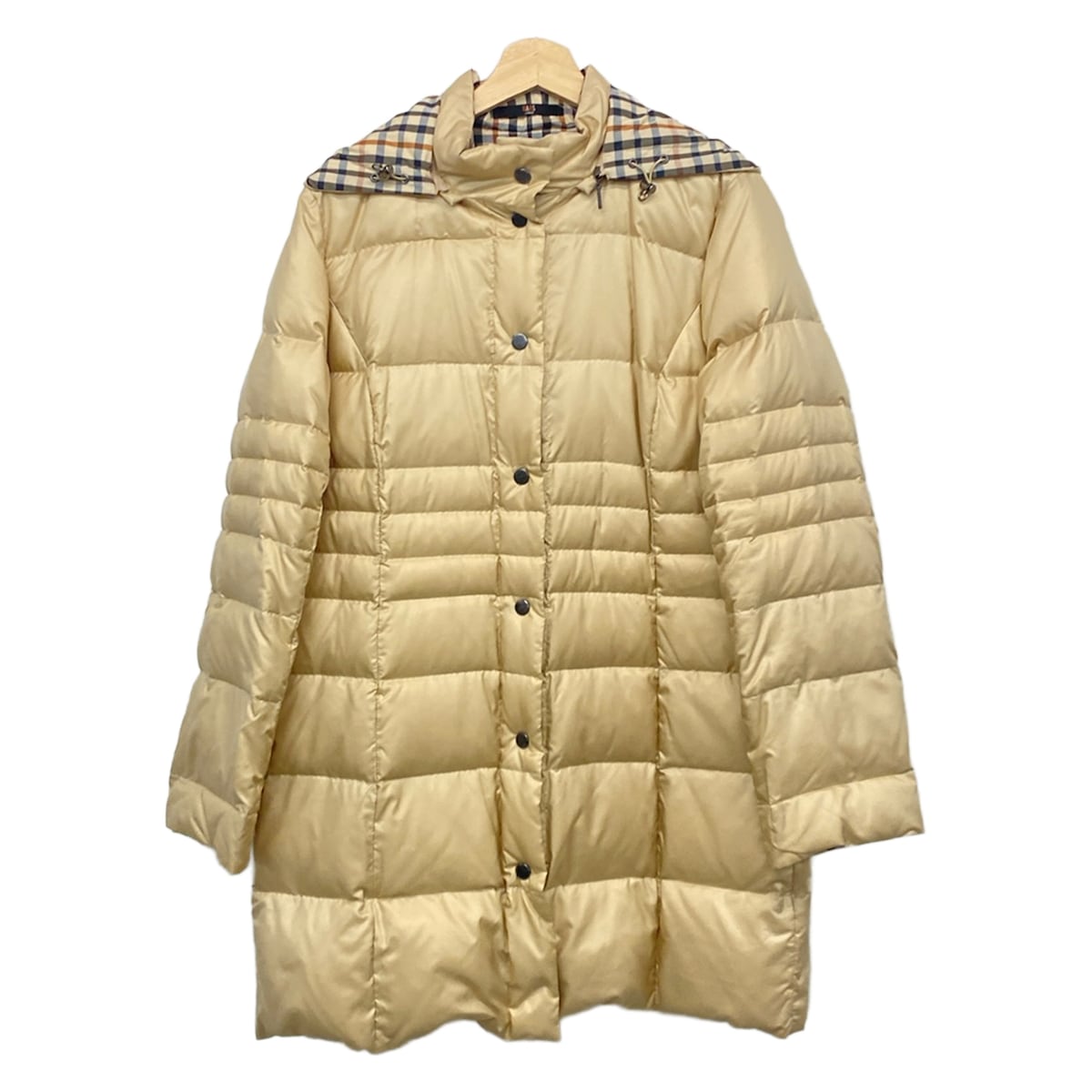 【中古】DAKS(ダックス) 落ち込む厚地の外套 長袖/ボンネット着脱可/冬 ベージュ