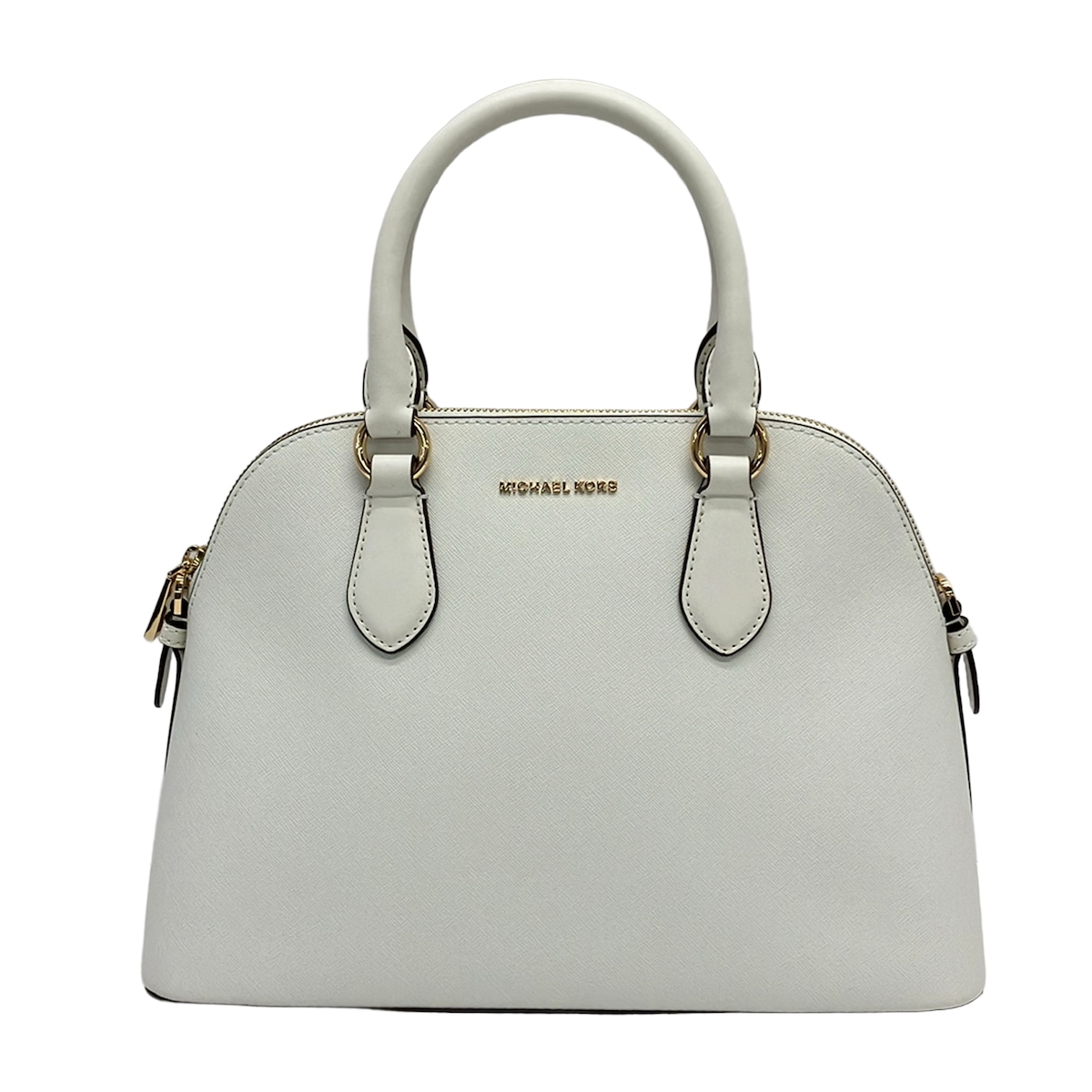 【中古】MICHAEL KORS(マイケルコース) ヴェロニカ ハンドバッグ 白 レザー