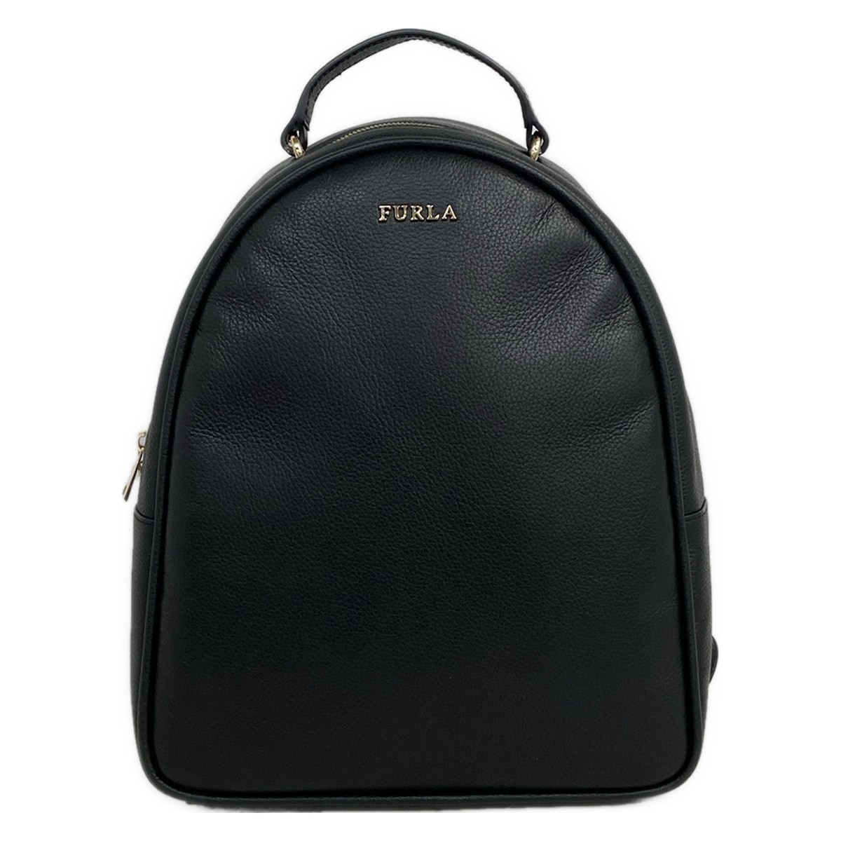 【中古】FURLA(フルラ) リュックサック 黒 レザー｜ブランディア　店