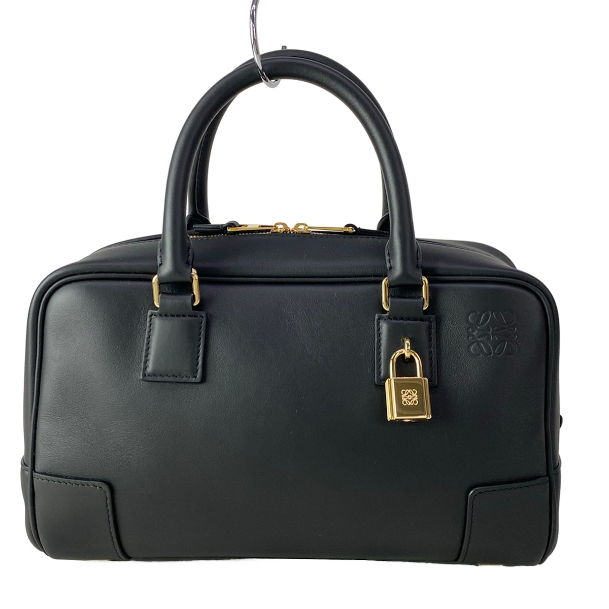 【中古】LOEWE(ロエベ) アマソナ23 ハンドバック A039N07X01 黒