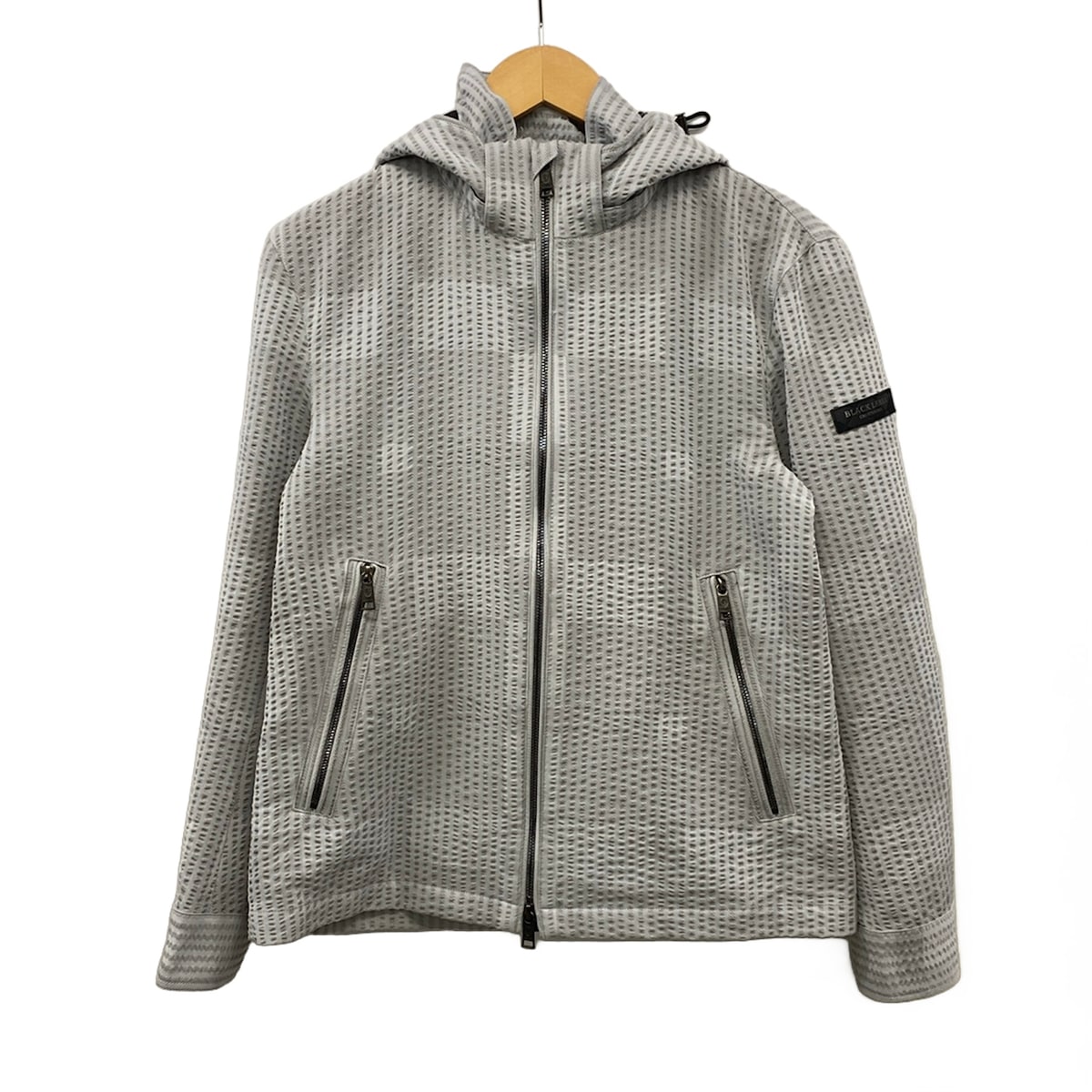 【中古】BLACK LABEL CRESTBRIDGE(ブラックレーベルクレストブリッジ) 上衣 春・秋物/縞模様 ともし火薄墨色 メンズファッション-コート・ジャケット