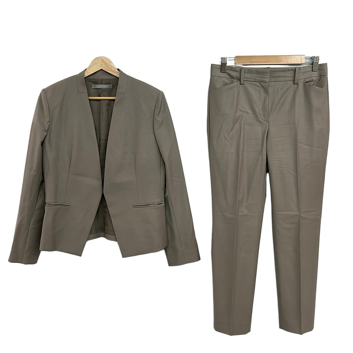 【新着】【中古】theory luxe(セオリーリュクス) レディースパンツスーツ 薄墨色ベージュ