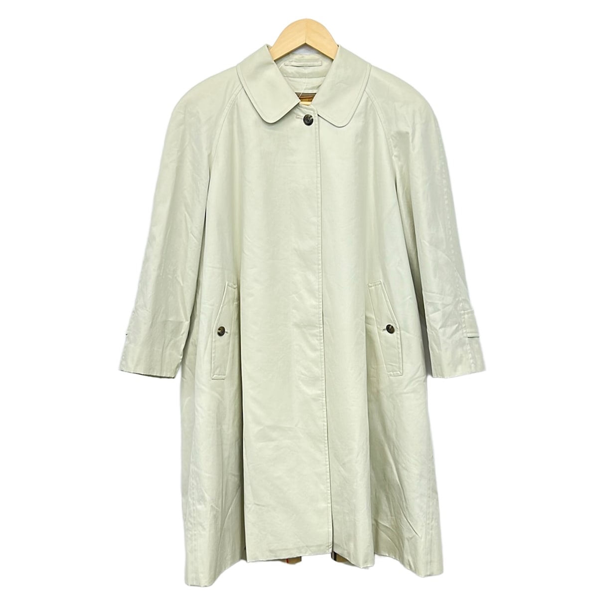 【中古】Burberry\u0027s(バーバリーズ) 厚地の外套 長袖/秋/冬 点火装置ベージュ