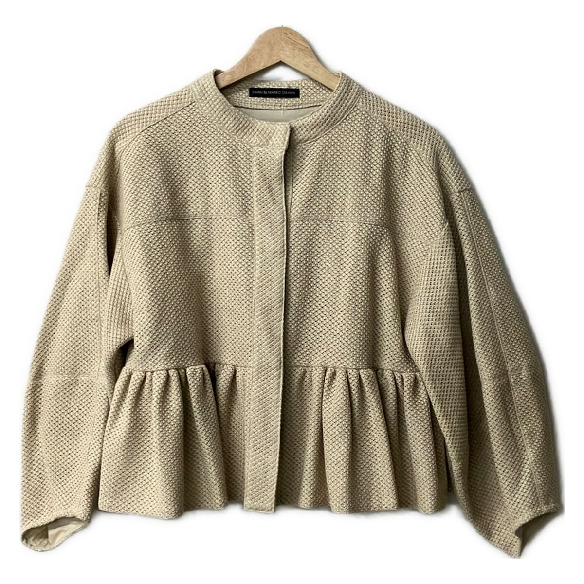 【新着】【中古】TSURU BY MARIKO OIKAWA(ツルバイマリコオイカワ) 上衣 長袖/春/秋 象牙色