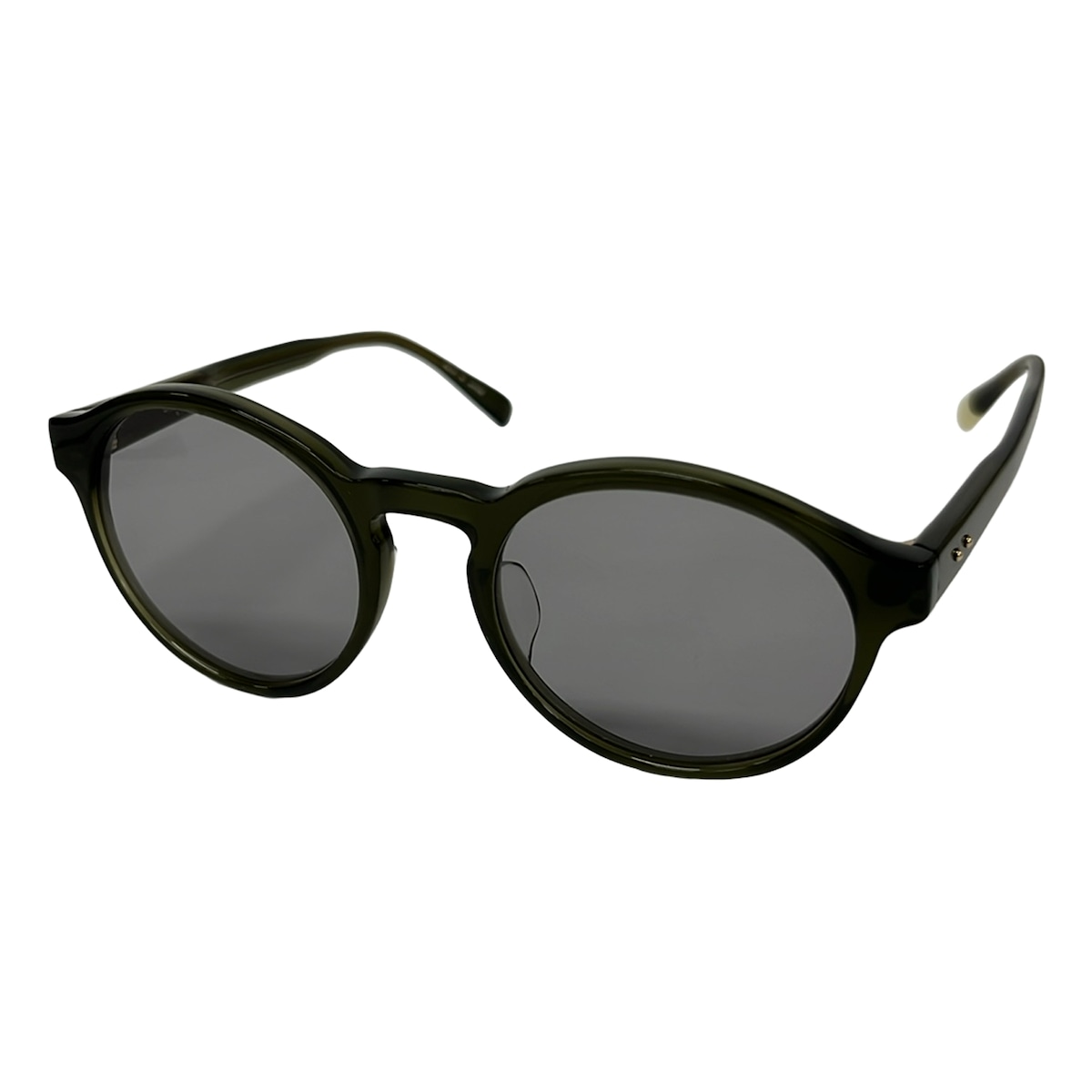 【中古】BLANC..(ブラン) 黒眼鏡 スタッズ せつ然たる緑であること×オリーブ緑であること×マルチ