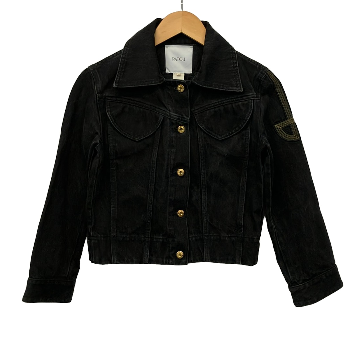 【中古】PATOU(パトゥ) Gジャン 長袖/春/秋 黒