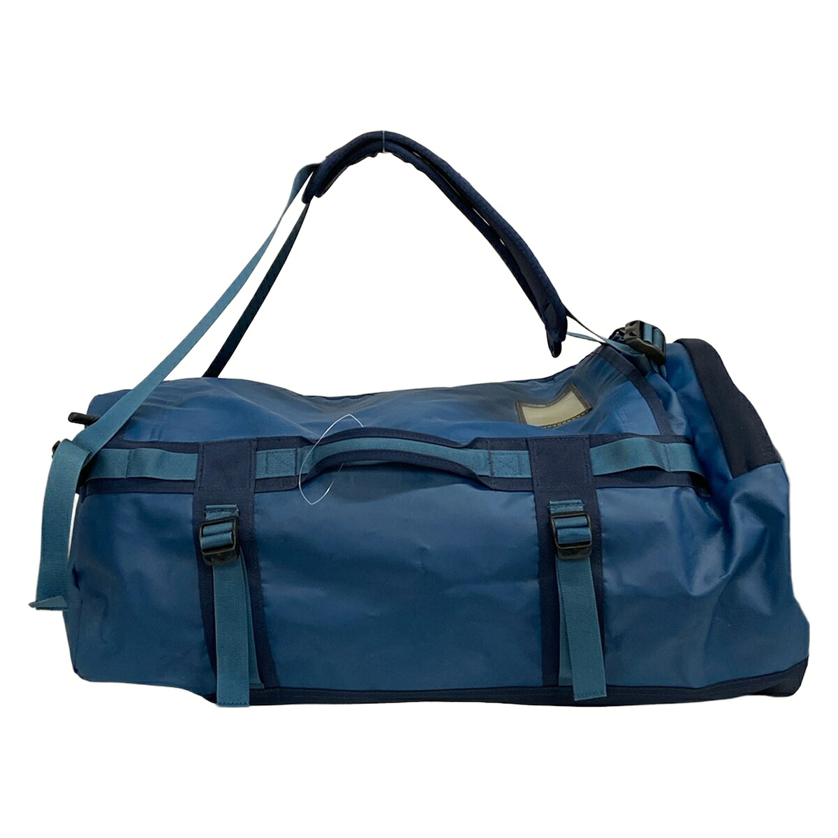 【中古】THE NORTH FACE(北の方人間の顔) ベースキャンプダッフル ボストンバッグ 本体鍵を掛けるなし 青碧×ダークネイビー