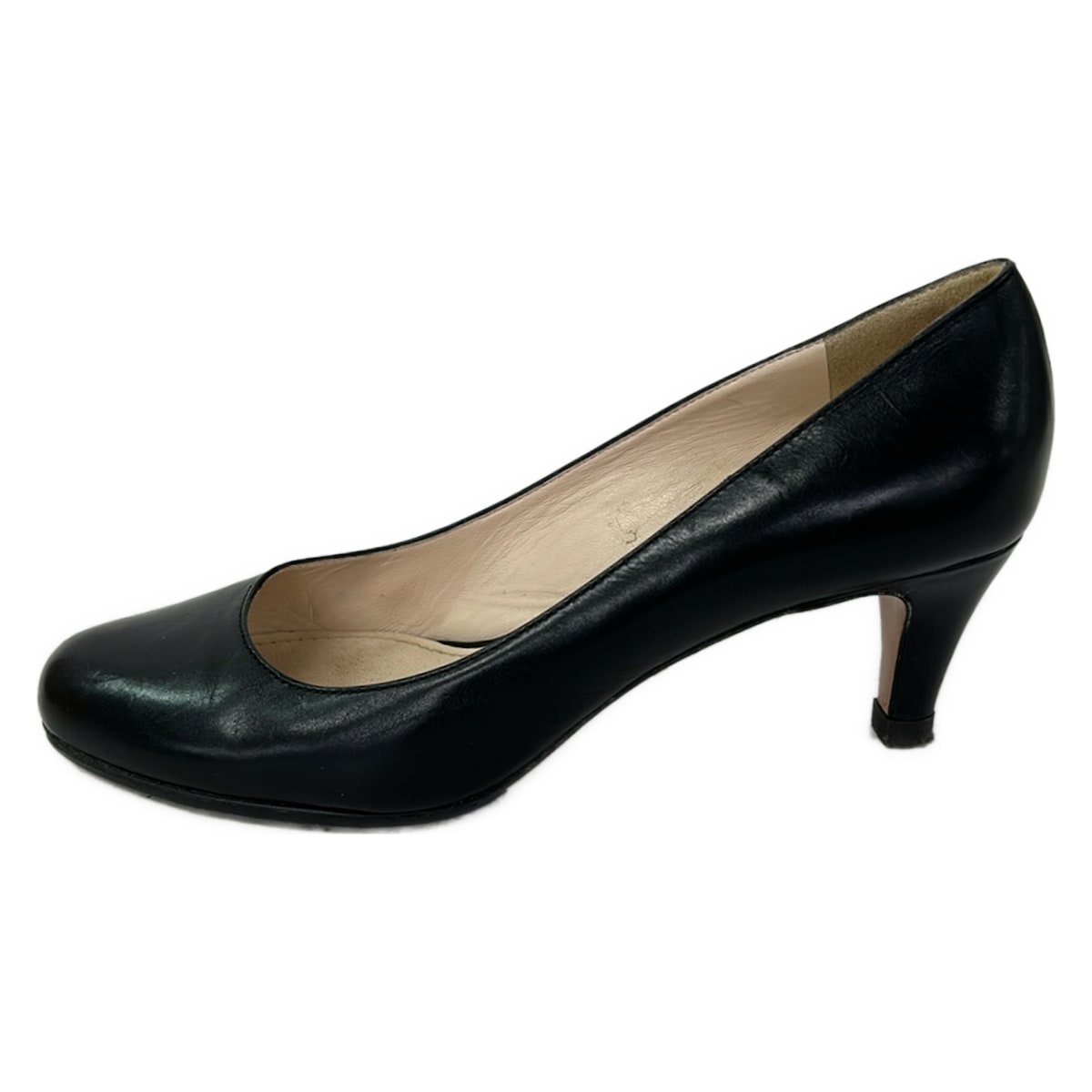 【新着】【中古】PRADA(プラダ) パンプス アウトソール張替済 黒 なめし革