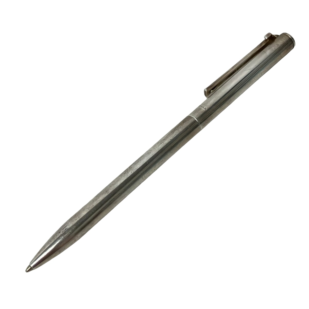 【新着】【中古】TIFFANY\u0026Co.(ティファニー) 古典派音楽T ボールペン インキなし しろがね色