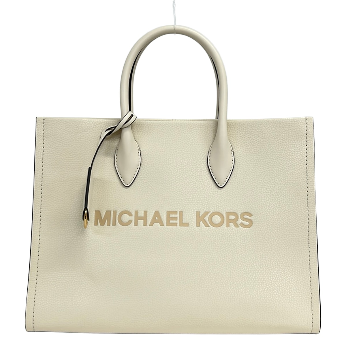 【新着】【中古】MICHAEL KORS(マイケル教科課程) トートバッグ 象牙色 なめし革