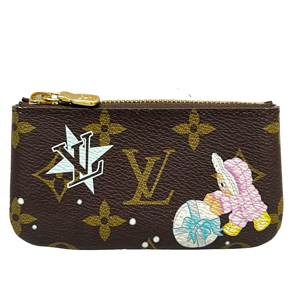 【中古】LOUIS VUITTON(ルイヴィトン) ポシェットクレ コインケース モノグラム / アズール 降霜