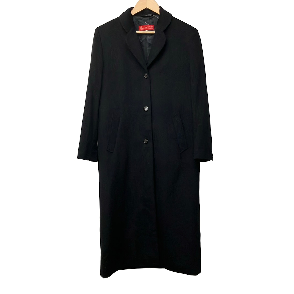 【中古】PIACENZA(ピアチェンツァ) 厚地の外套 長袖/カシミール/冬 黒