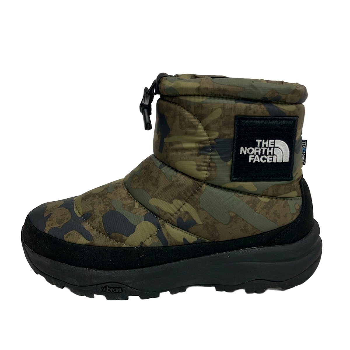 【中古】THE NORTH FACE(北の方人間の顔) 遊撃手ブーツ 偽装柄/インソール取りはらい可 カーキ×黒×マルチ