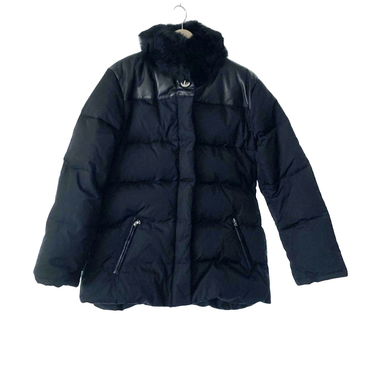 【中古】COACH(コーチ) ダウンジャケット 長袖/ファー/冬 黒｜ブランディア　店