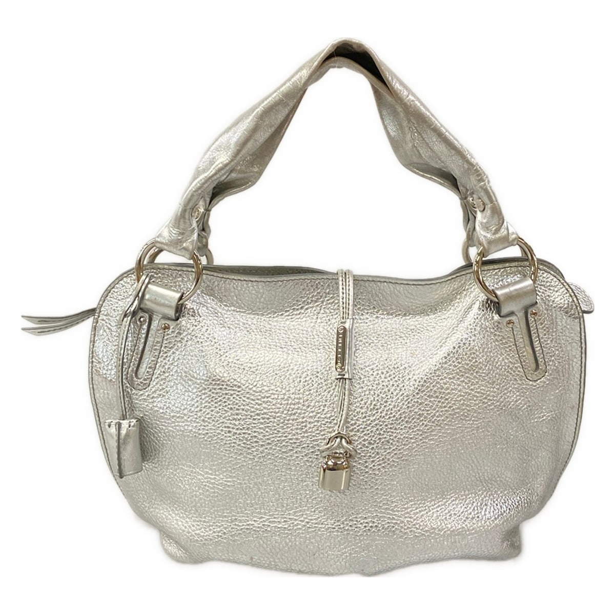 【中古】CELINE(セリーヌ) ビタースウィート トートバッグ シルバー レザー｜ブランディア　店 21,868円