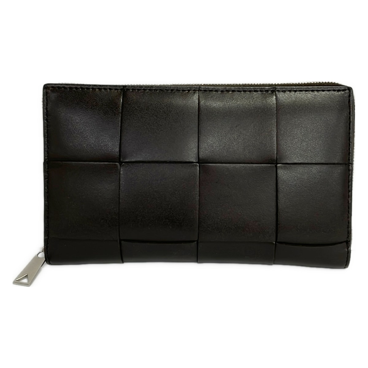 【新着】【中古】BOTTEGA VENETA(ボッテガヴェネタ) テープ 長紙入れ ラウンドジッパー うす暗い赤銅色 なめし革