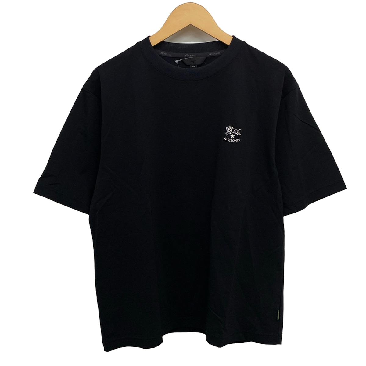 【中古】IL BISONTE(イルビゾンテ) 半袖プルオーバー ×MIZUNO 黒