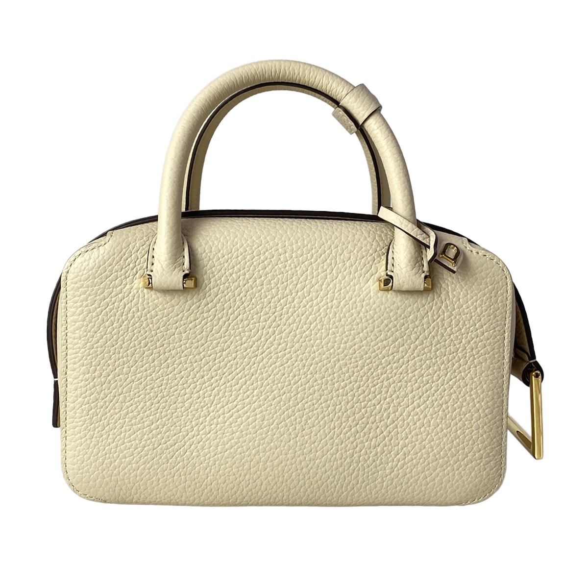 【中古】DELVAUX(デル洋弓) クールボックス ミニ ハンドバック アンゴラ(象牙色) なめし革