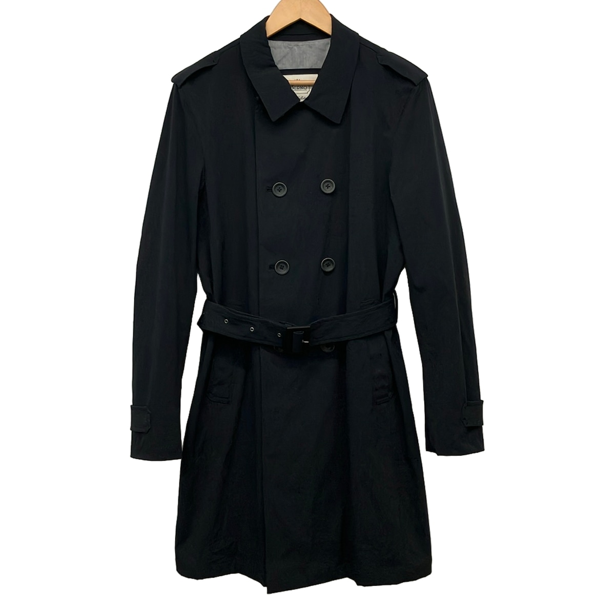 【中古】HERNO(地獄ノ) 厚地の外套 長袖/春/秋 黒