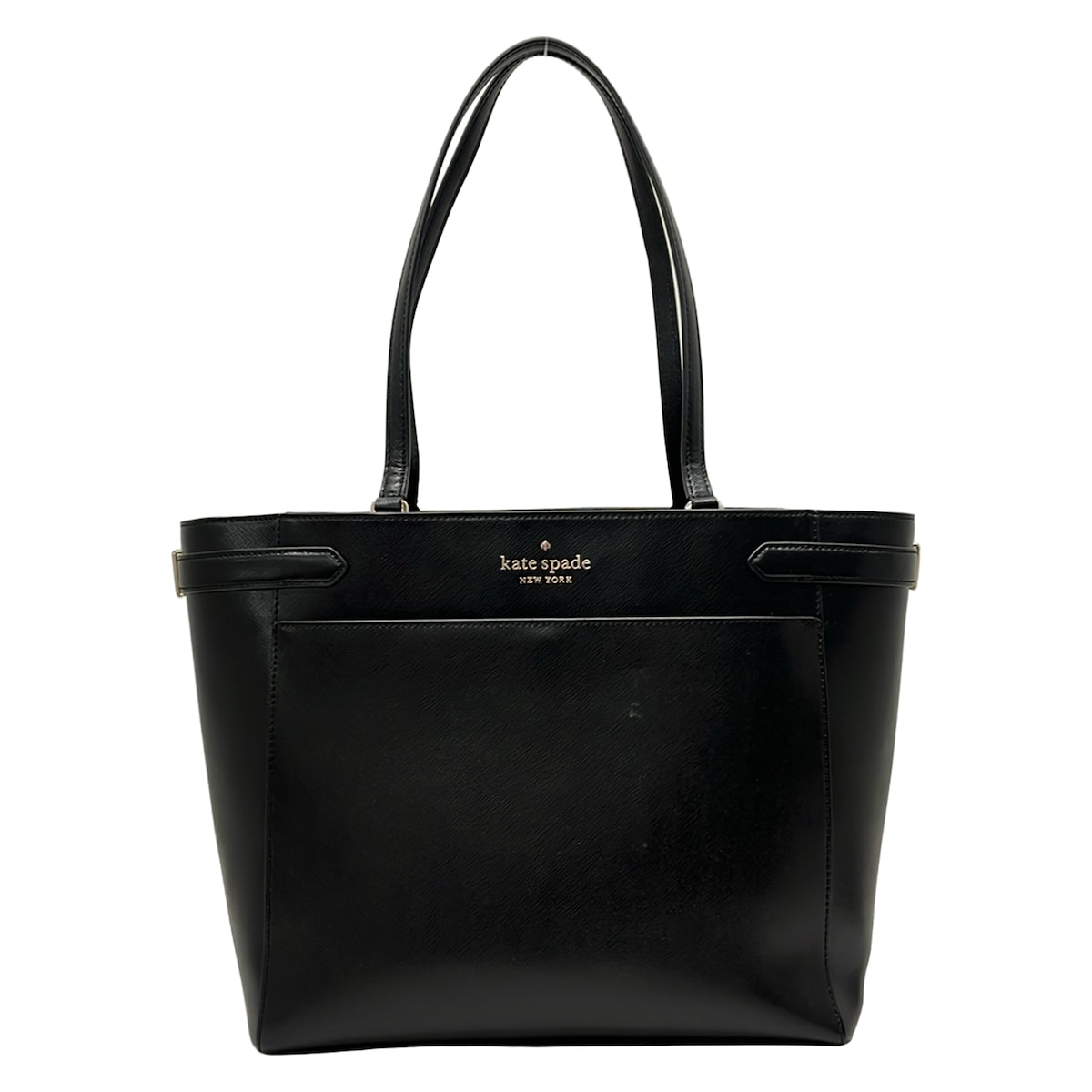 【中古】Kate spade(ケイトスペード) トートバッグ 黒 なめし革