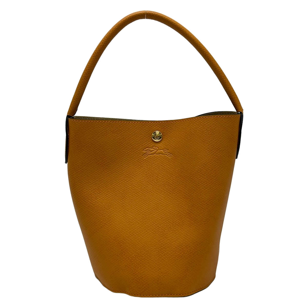 【中古】LONGCHAMP(ロンシャン) エピュレ ハンドバック 井戸釣瓶御徒面子 点火装置赤銅色 なめし革