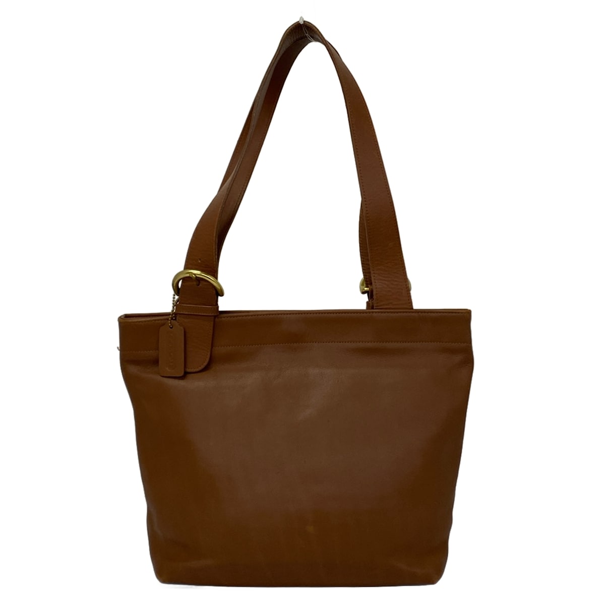 【中古】COACH(コーチ職) トートバッグ 赤銅色 なめし革