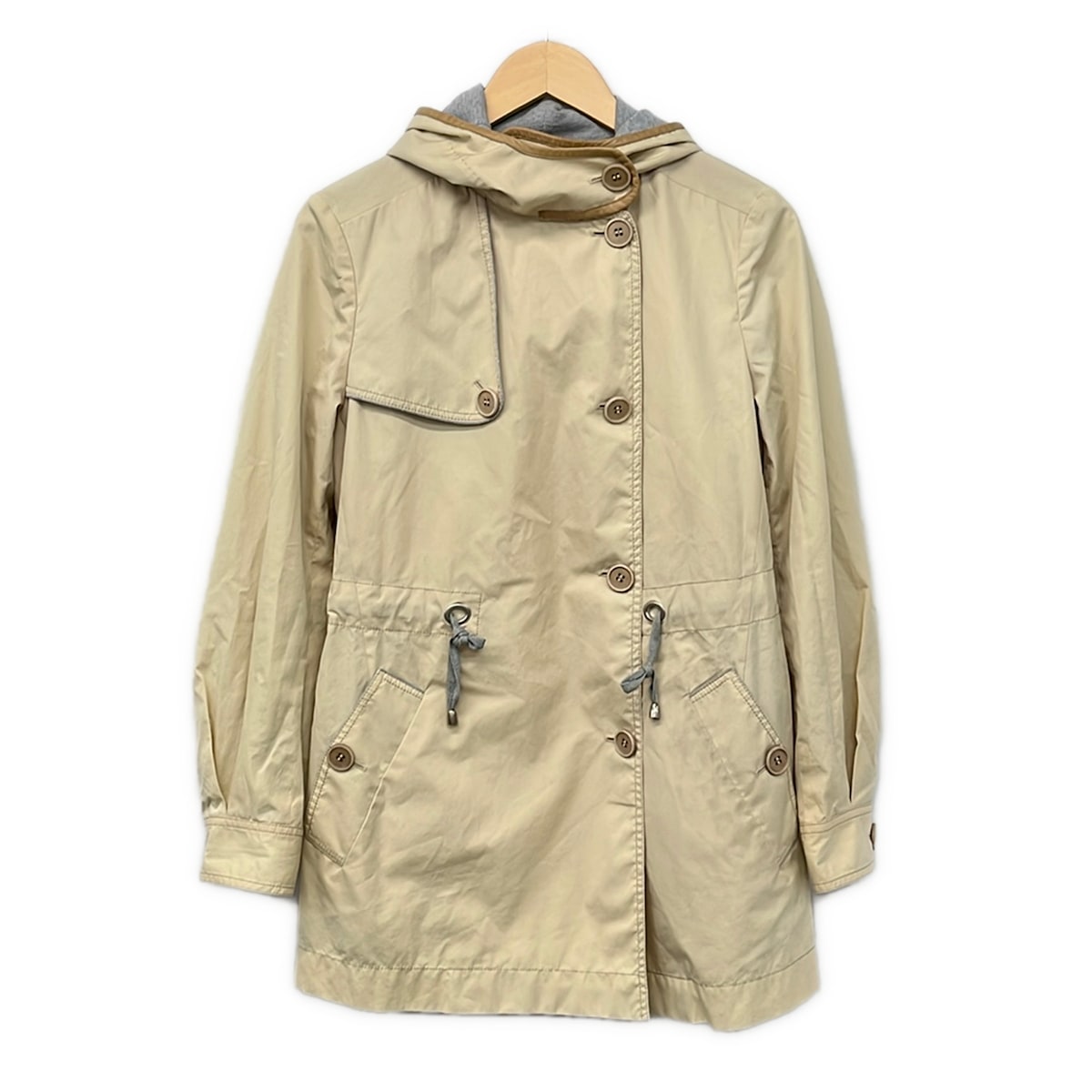 【新着】【中古】BRUNELLO CUCINELLI(ブルネロクチネリ) 厚地の外套 長袖/秋/春 点火装置ベージュ
