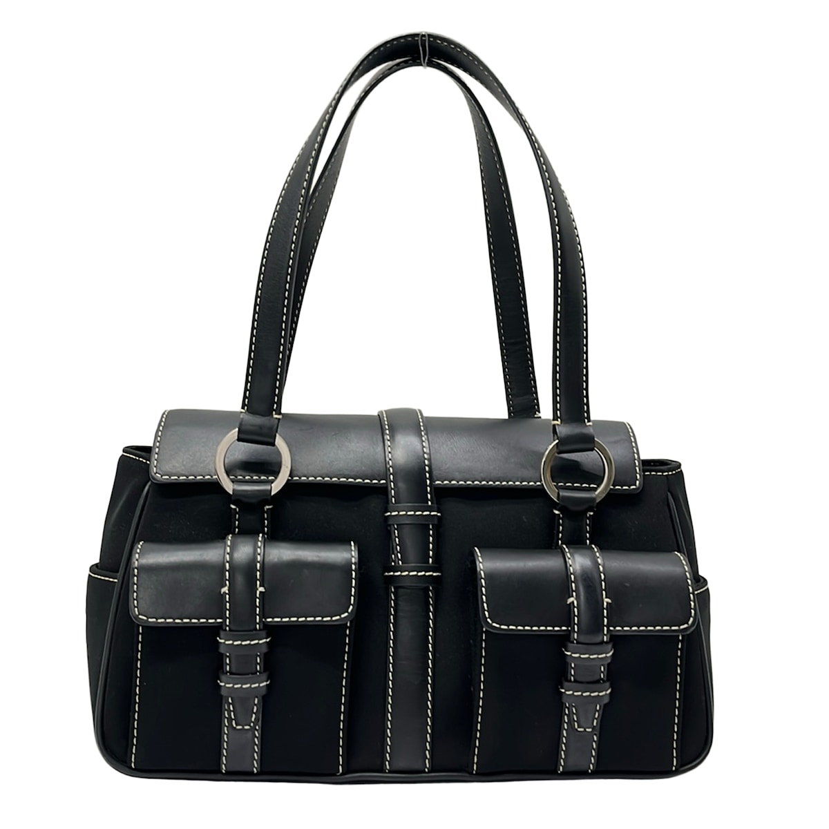 【新着】【中古】GIVENCHY(ジバンシー) ハンドバック 黒 なめし革