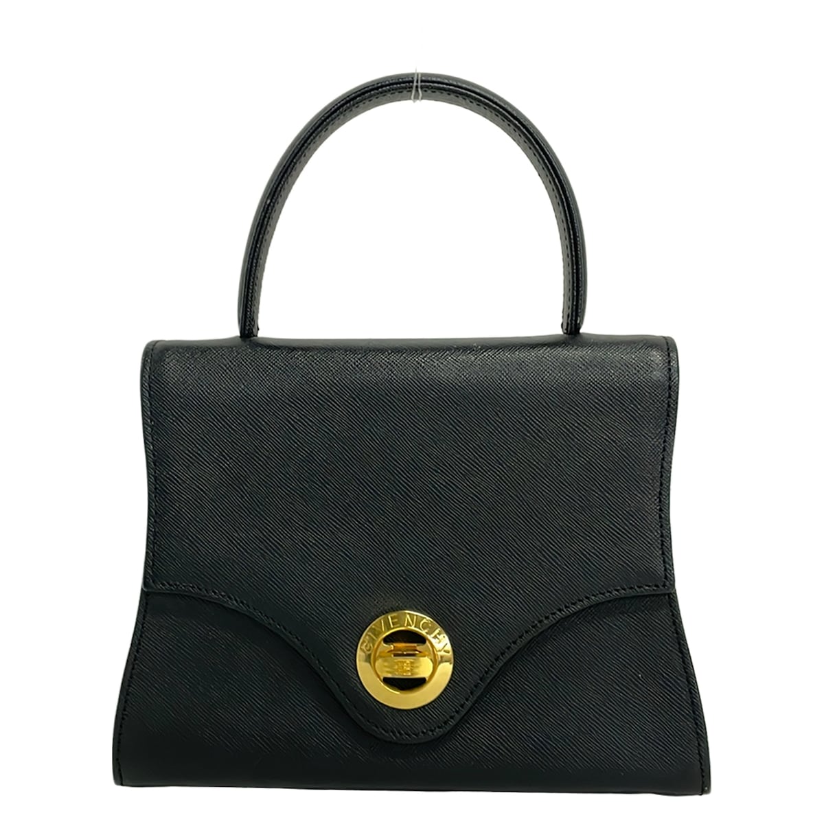 【新着】【中古】GIVENCHY(ジバンシー) ハンドバック ミニ御徒面子/曲がること鍵を掛ける金具 黒 なめし革