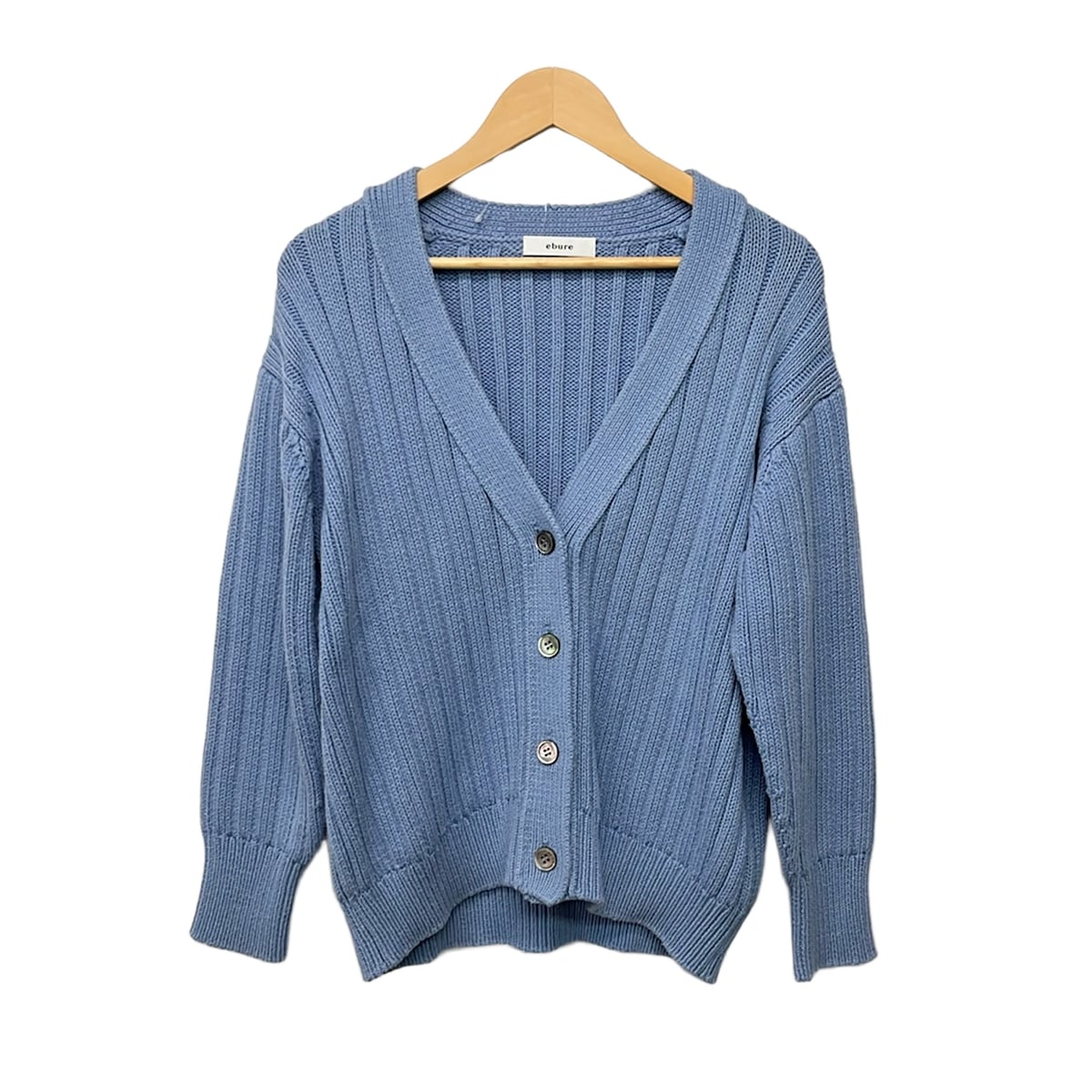 【中古】ebure(エブール) ジレー 長袖 ともし火青み