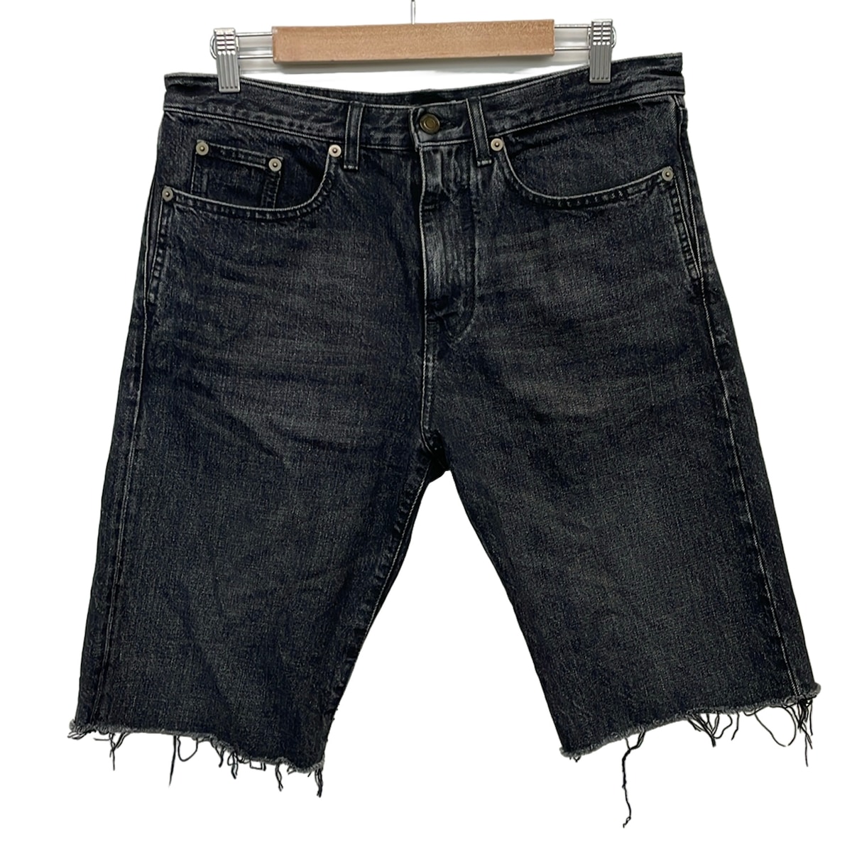 【中古】SAINT LAURENT PARIS(サンローランパリ) デニム 二分の一(ひざ丈)/不都合工業 黒