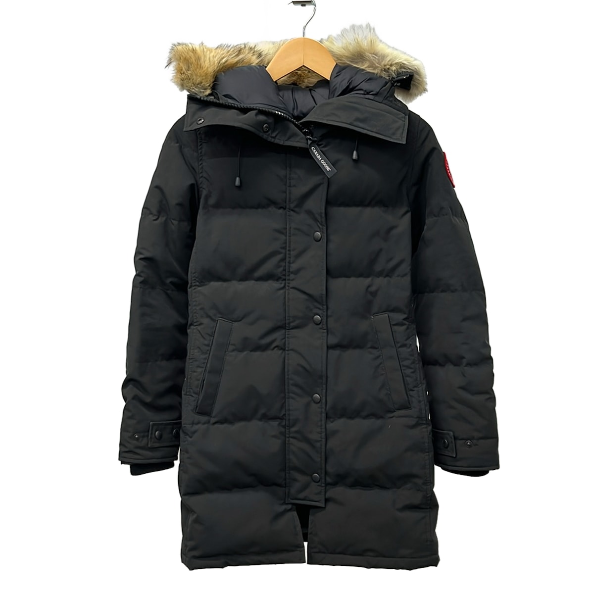 【中古】CANADA GOOSE(カナダグース) 落ち込む厚地の外套 長袖/コヨーテファートリム着脱可/冬 黒