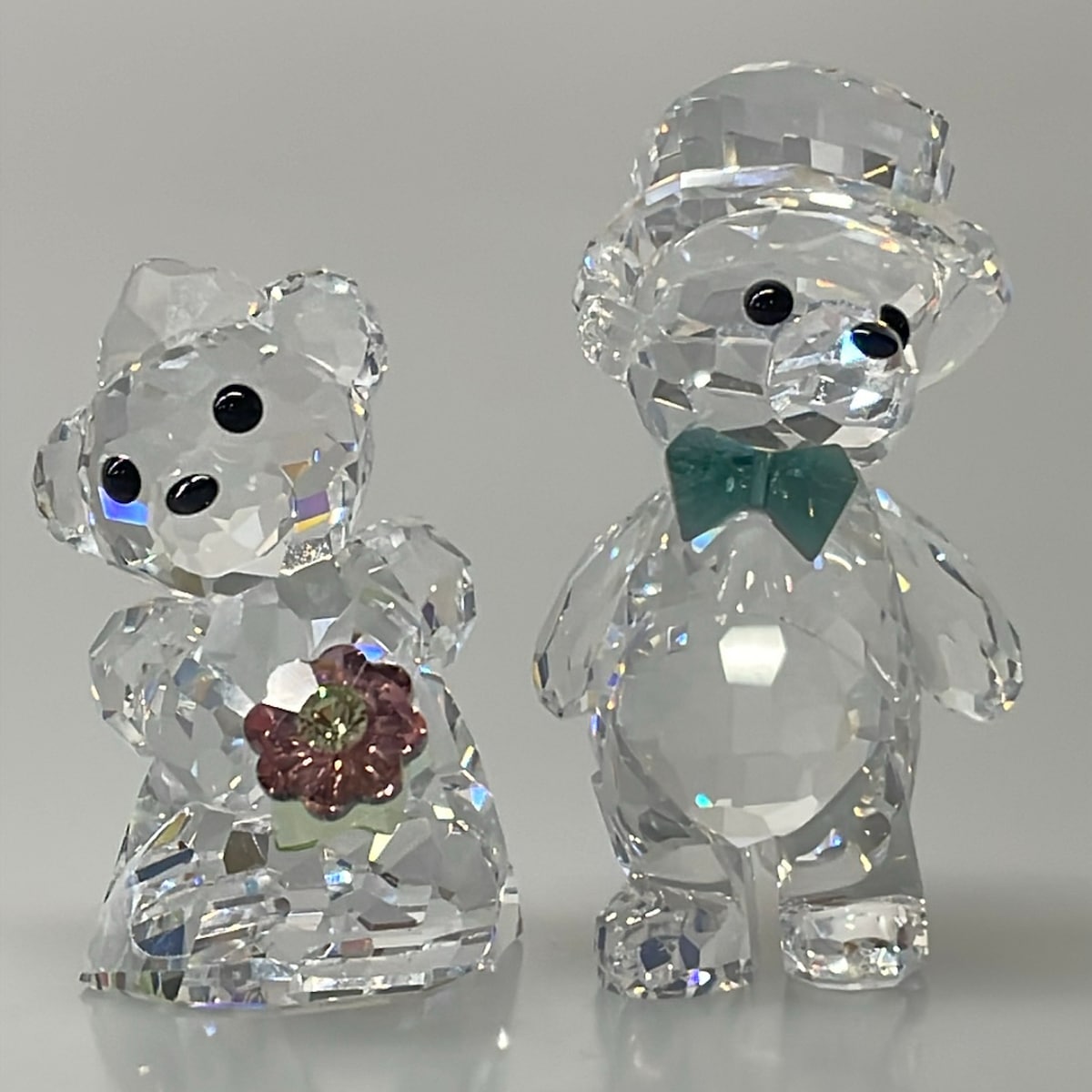 【新着】【中古】SWAROVSKI(スワロフスキー) 小物 飾りつけ/2点書き割り/熊/御花(花) せつ然たる×マルチ