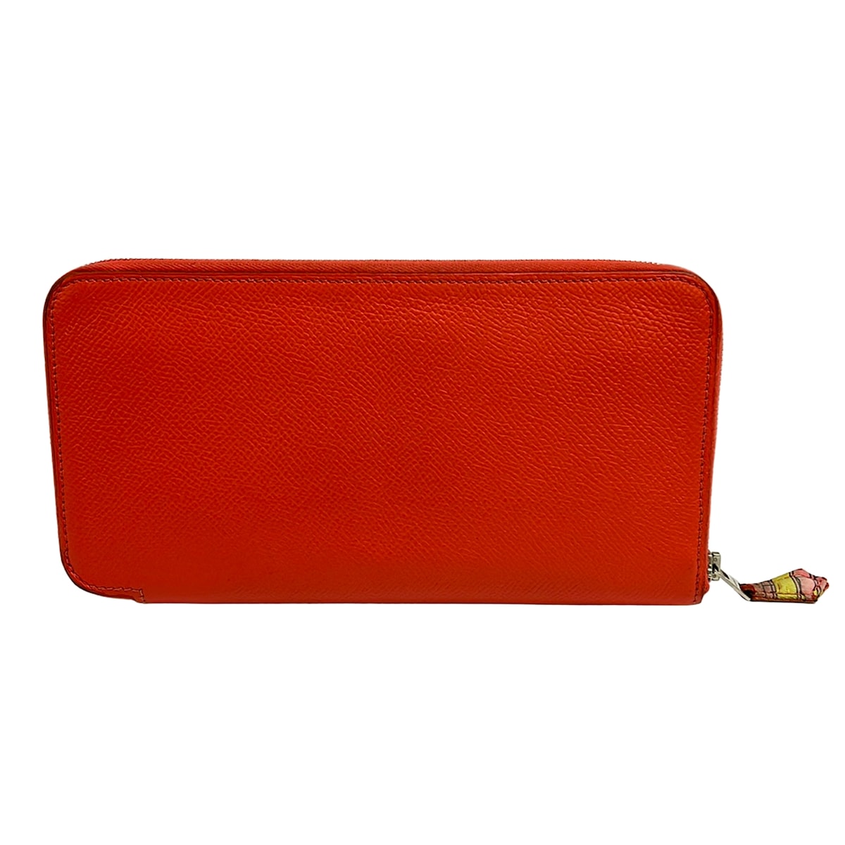 【新着】【中古】HERMES(エルメス) アザップロングシルクイン 長札入れ ラウンドチャック ローズジャイプール