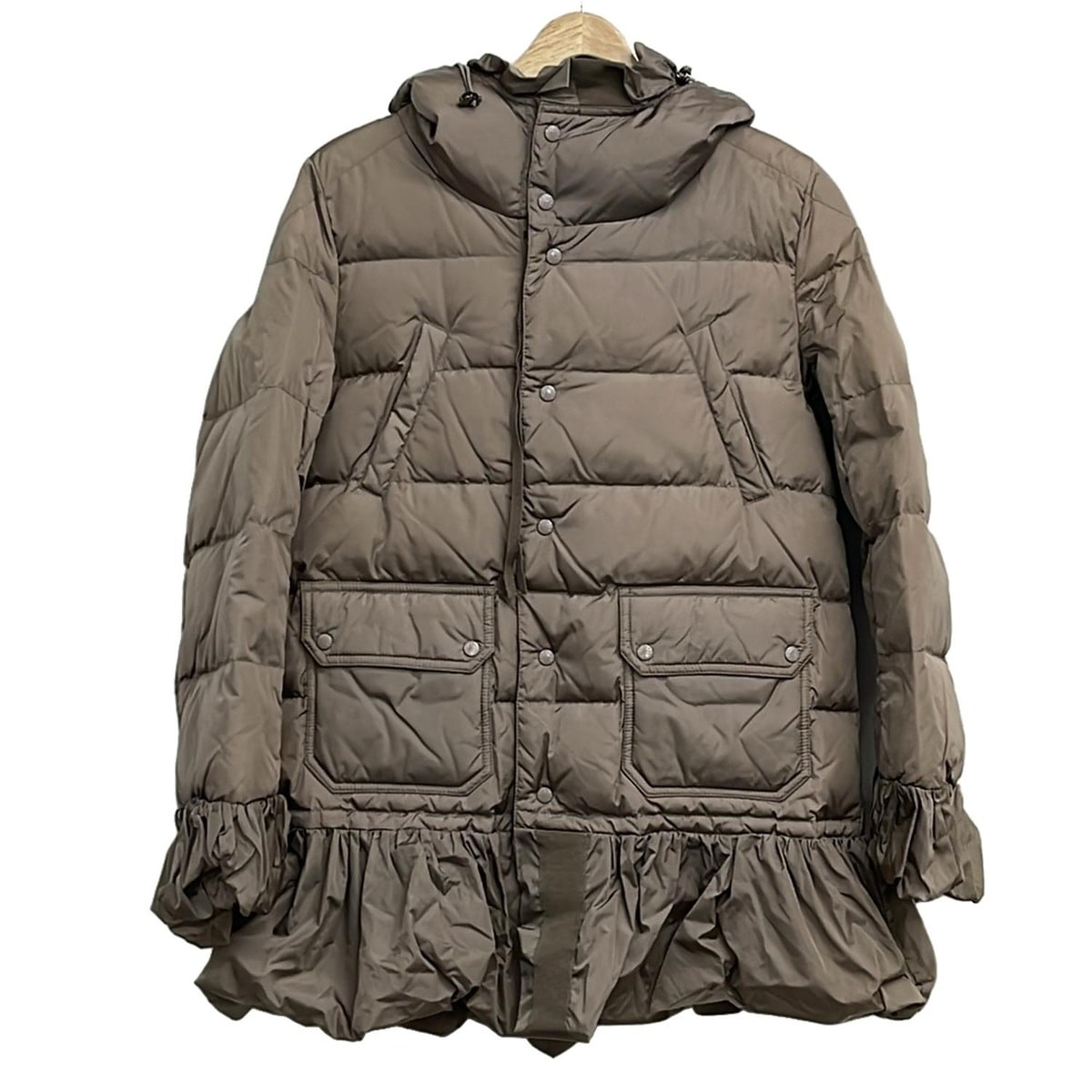 【新着】【中古】MONCLER(モンク線路) SERRE(大売り出し) 落ちこむ厚地の外套 長袖/秋/冬 点火装置赤銅色
