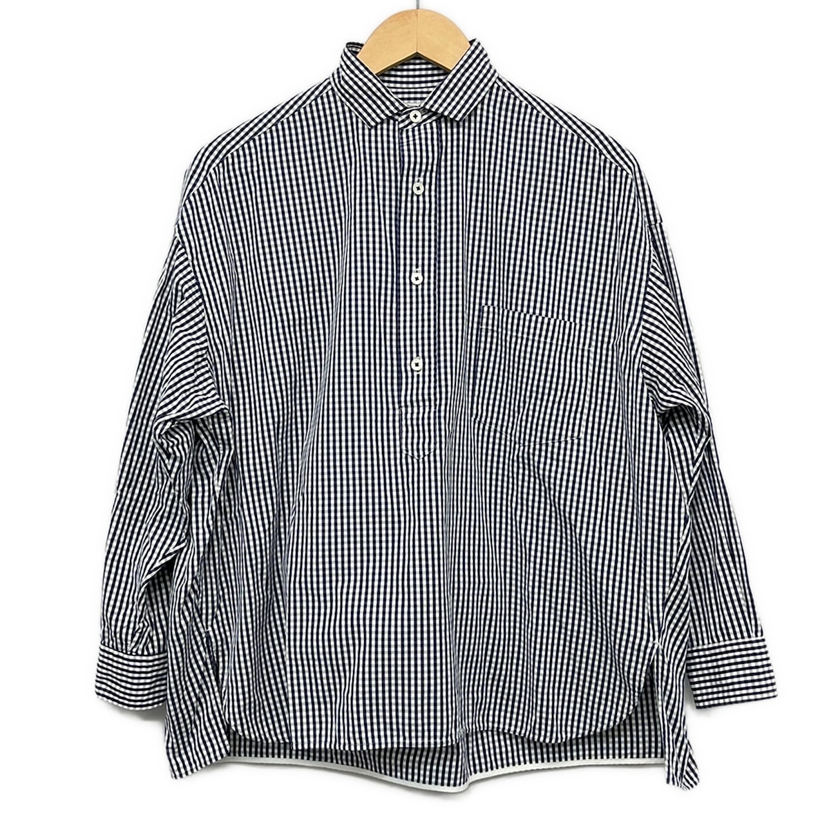 【新着】【中古】TICCA(ティッカ) 長袖プルオーバートップ ティーシャツ/読み合わせる柄 白×米国海軍